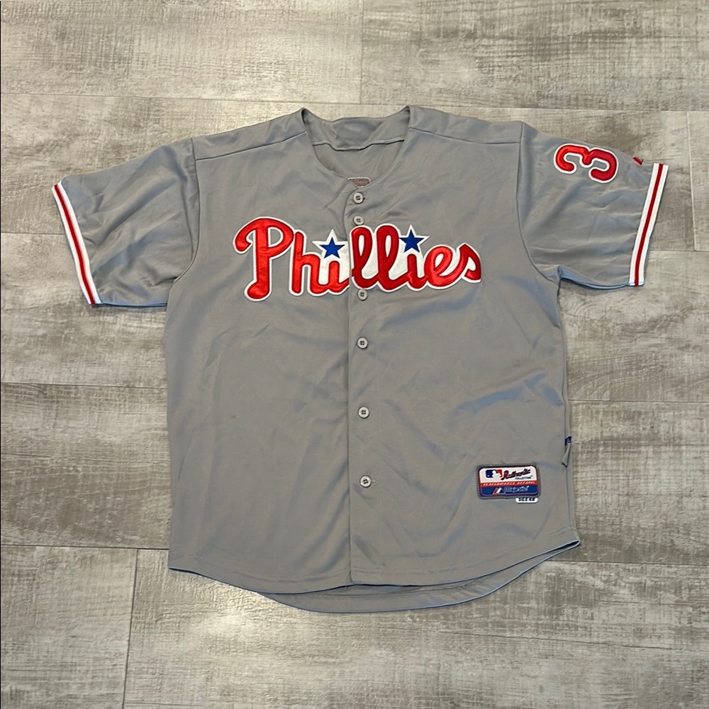 Philadelphia Phillies Gray men’s button down jersey
Authentic collection